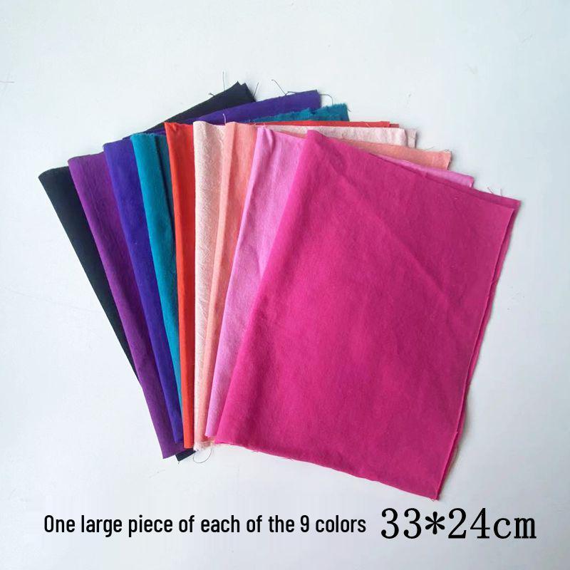 Pre-dyed Small Fabric Scraps for Doll Clothes and Patchwork Quilts with Needle by Hai Leide Zhu
