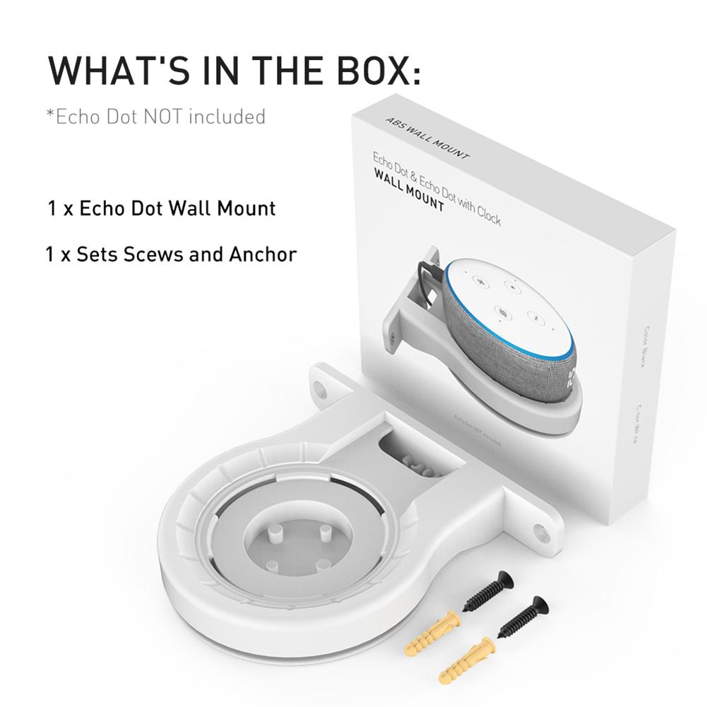 1/2pcs Speaker Wall Mount Stand for  Echo Dot Smart Speaker Outlet Holder for Echo Spot Soundbar Bracket