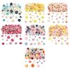 Pack of 50 Assorted Color Small Fabric Flowers for Handmade Crafts Home Decoration and Party Arrangements