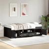 VidaXL Daybed with Drawers, Sofa Bed, Rest Bed, Living Room Bedroom Furniture, Modern, Black 100x200 Cm Wood 3280238