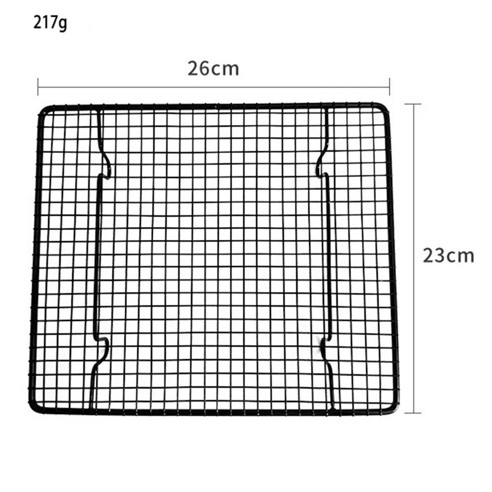 Accessories Cake Cooling Rack Kitchen Pure Metal Saving Time Biscuit Dish Tray Black For Baking Roasting Brand New
