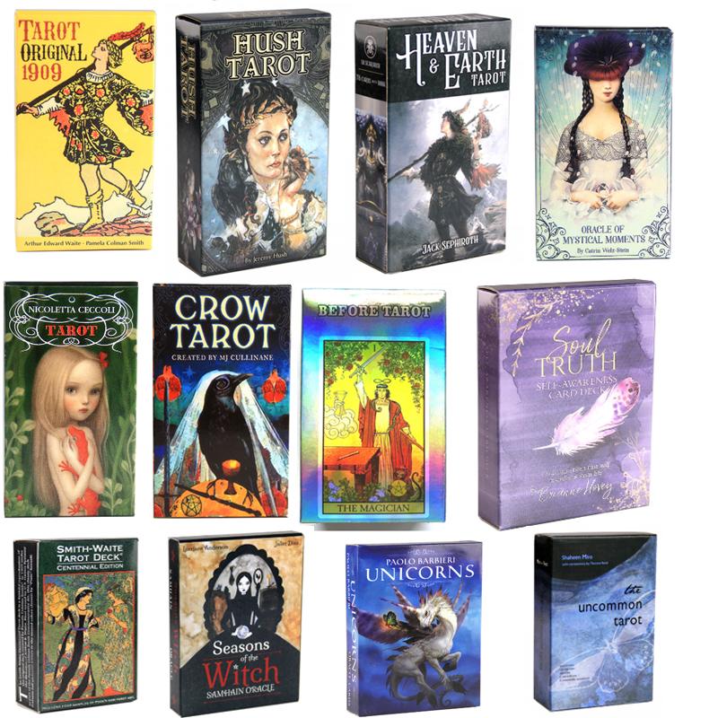 Tarot Orakelkort Mystisk Spådom Tegneserier Tarotkort Jente Kortspill Brettspill Engelsk Spillekort med PDF-guide