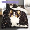 Black Papillon Pattern Bedding Home Decoration Birthday Gift (1 * Duvet Cover + 2 * Pillowcase, Without Core)