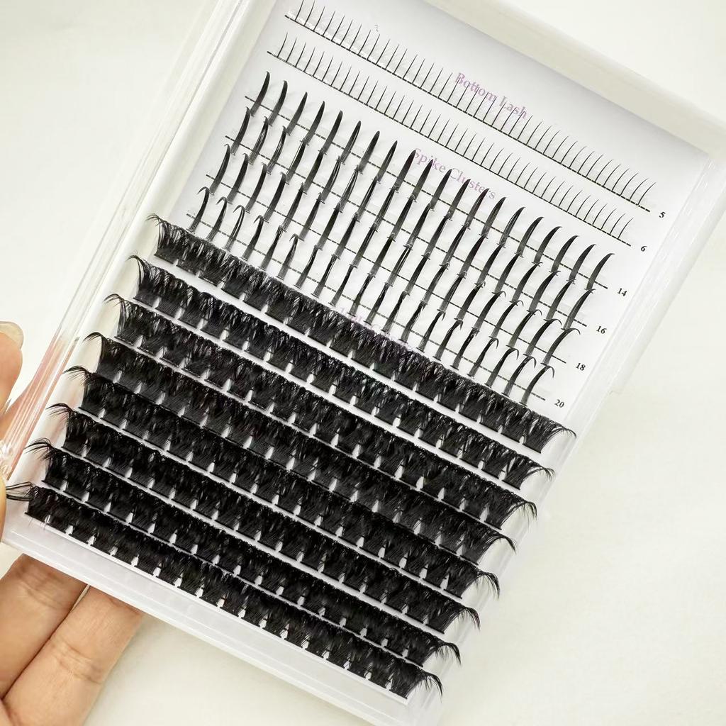 Custom Logo DIY Cluster Lashes Eyelash Extensions Private Label for Fluffy Natural Style Eye Lash Cluster