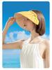 Women's Lightweight Sunshade Cap - Rollable, Breathable, UV Protection, Hair Tie Included