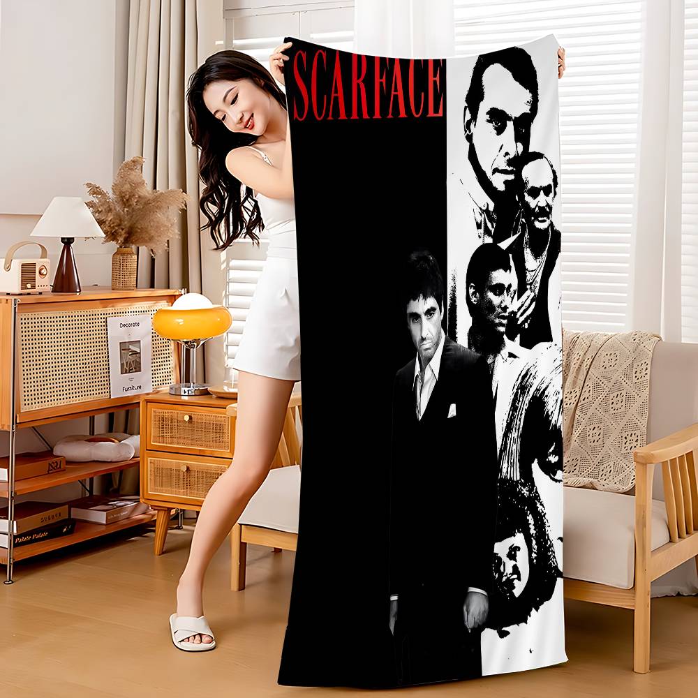Scarface The World is Yours Classic Movie Microfiber Beach Towel Absorbent Quick dry Soft Yoga Swimming Resort Mountain Towel