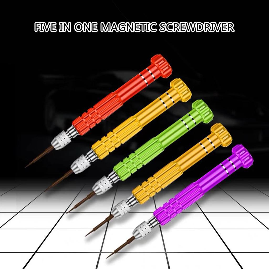 Precision Screwdriver Tool Kit 5 In 1 Mini Set for Electronics, Watches, Glasses, Laptops and Jewelry Repair