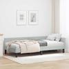 Corner Bed Frame with Headboard Light Grey 90 Cm X 190 Cm Velvet