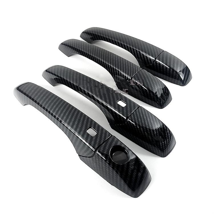 For Chrysler 200 2011 2012 2013 2014 New Carbon Fiber Chrome Car Door Handle Cover Trim Sticker Car