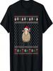 Sheep Wearing Santa Hat Ugly Xmas Sheep Lovers T-Shirt