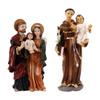 Resins Catholic Holy Family Statue Christmas Home Decors,Renaissances Sculptures Tabletop Centerpieces for Living Room