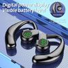 Wireless Bluetooth Headset, Long Battery Life Hanging Ears, Start Noise Reduction Digital Display Sports Sleep Music Earrings