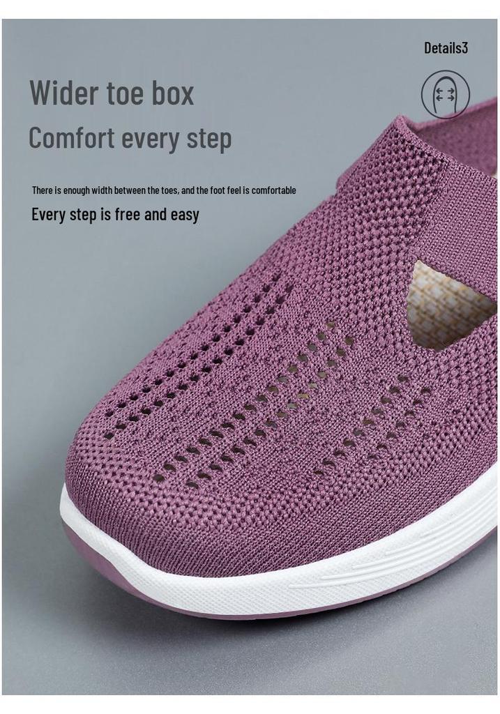 Women's Summer Slip-On Mesh Slippers - Soft Sole, Breathable & Comfortable for Outdoors