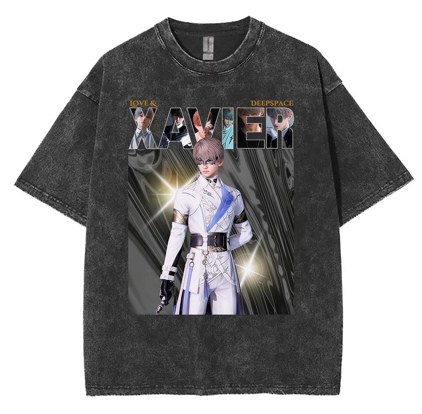 Funny Girl Dinner Caleb Graphic Tee Shirt Love and Deepspace Novelty Cotton T Shirts Fashion High Quality Vintage Washed T-Shirt