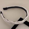 Elegant Crochet Hairband Simple Headband for Daily Wear Women Girl Hairhoop Maillard Style Headband for Face Washing