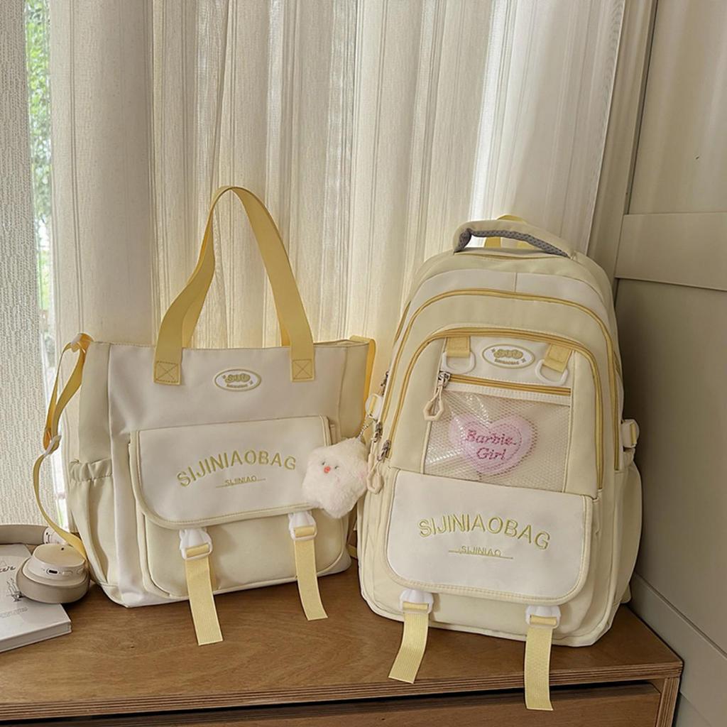 Korean Style Women's High School Backpack - Large Capacity Shoulder Handbag