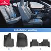 Smabee Left Drive for Volvo EX30 2024 2025 Car Floor Mats Cargo Liner Trunk Pad TPE 3D Foot Mat Waterproof Odorless Tray BLACK