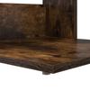 Side Table Smoked Oak 40 x 38 x 62.5 cm Wood Based Material