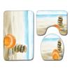 Shell Bathroom Floor Mat Toilet Three-Piece Set
