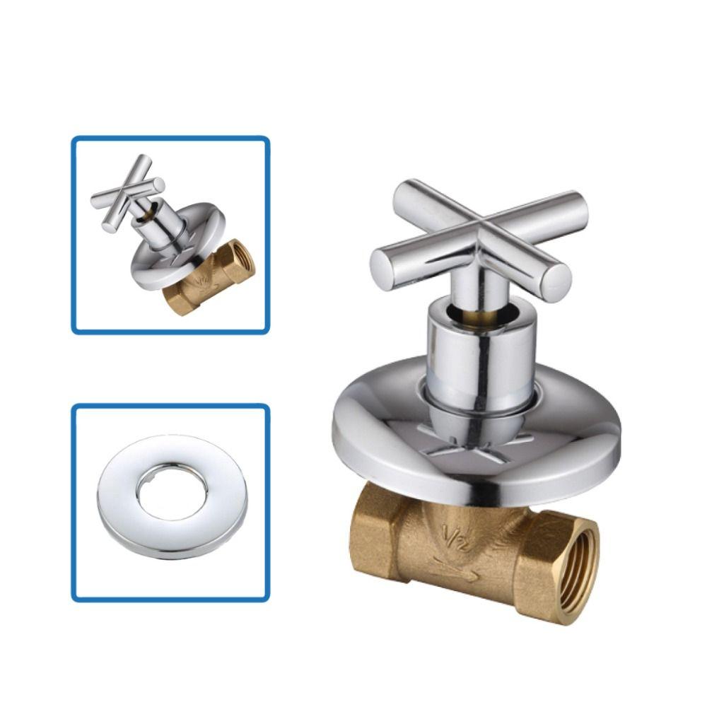 

1/2 3/4 Shower Stop Valve Quarter Turned /Full Turned Brass Pipeline Link Concealed Switch Open Quickly Shutoff Valve B 1-2