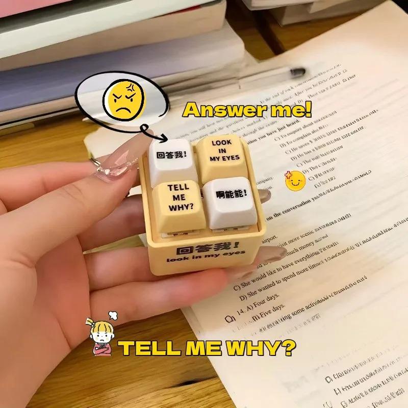 Fidget Toys Klávesnice Přívěšek na klíče pro dospělé děti Hračka na cvičení proti stresu Klíčenka na zápěstí Přívěsek na klíče Fidget Toy Dekompresní hračka