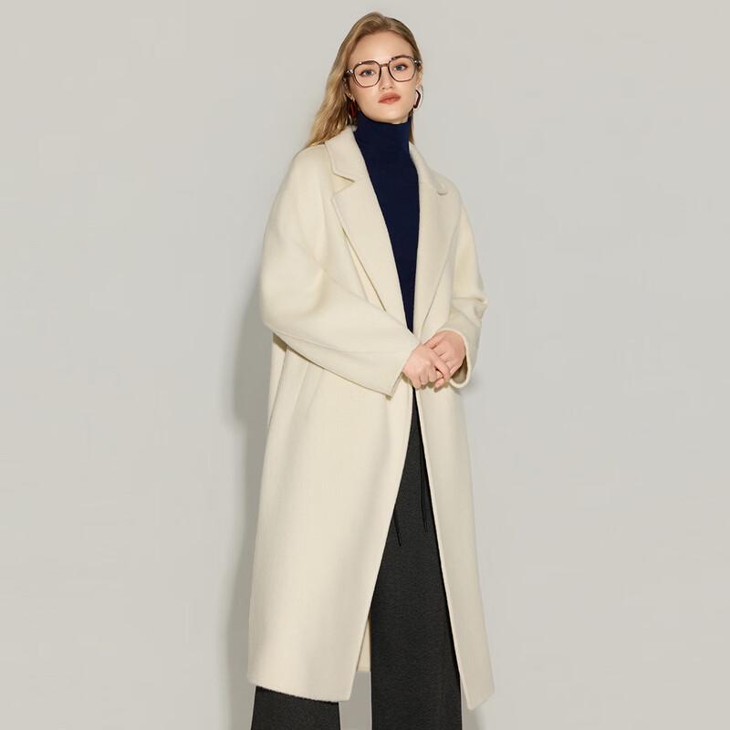 Women's Long Lamb Wool Double-Sided Coat