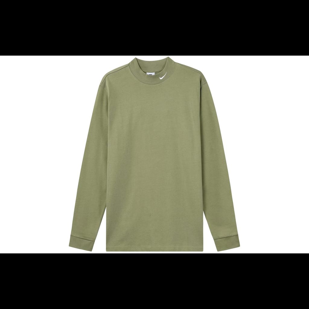 Nike T Shirts Men's Dark Green Crew Neck Moderate Straight Fit DX5869-386