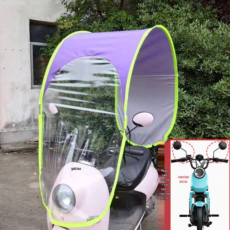 Electric Bicycle & Motorcycle Rainproof Windproof Canopy Shelter