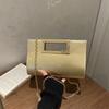 Metallic PU Leather Crossbody Bags Elegant Chain Shoulder Bag Gift Women Evening Clutch Bag  Daily