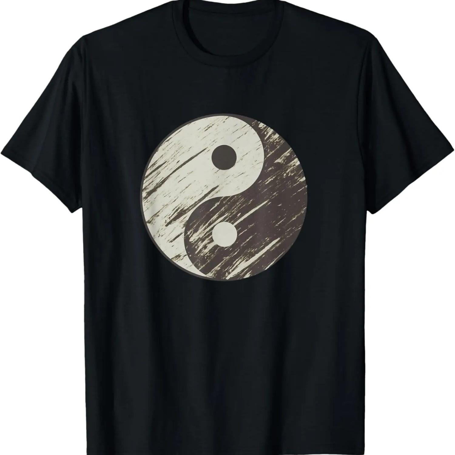 Yin Yang Symbol Black and White Yin and Yang T-Shirt S