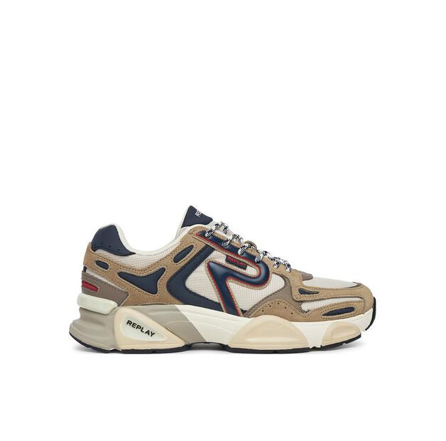 Men's Sneakers REPLAY Gms9m .000.c0008t Beige