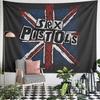 Sex Pistols Union Jack Punk Tapestry Wall Hanging British Band Rock Decor for Bedroom Music Room Man Cave Gift