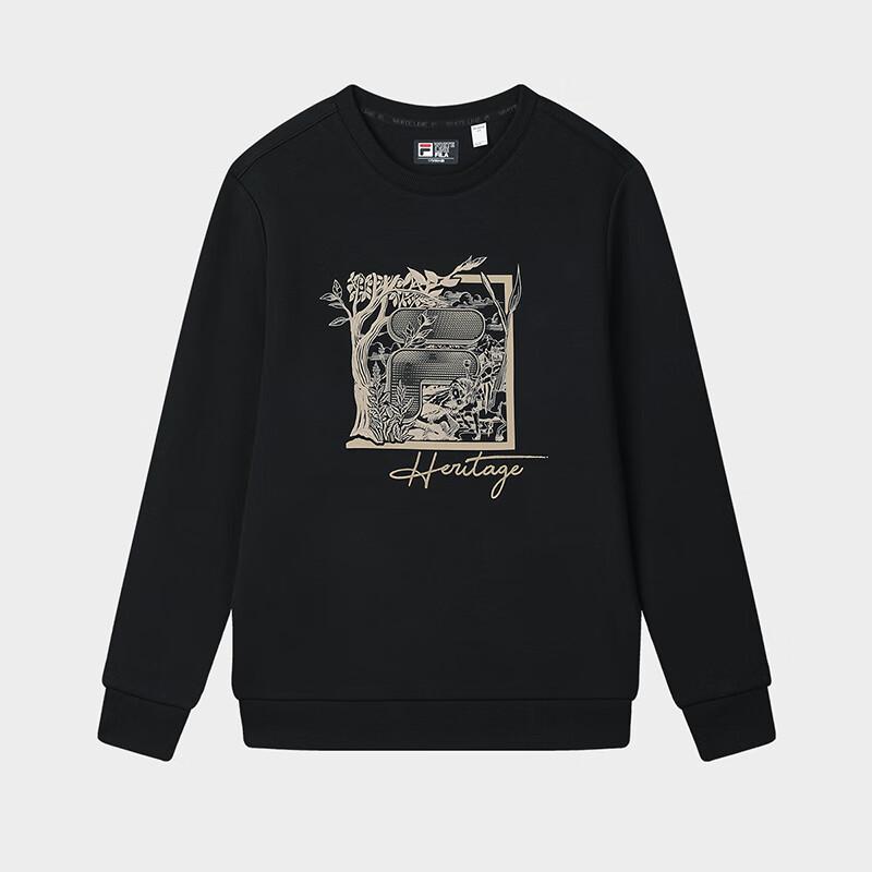 FILA Men s Embroidered Knit Long-Sleeve Sweatshirt M