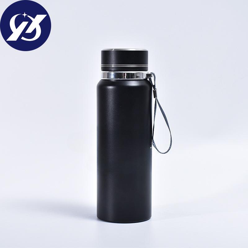 Stainless Steel Mug 304 Sling Outdoor Water Cup Solid Color Simple Business Lettering Gift Cup