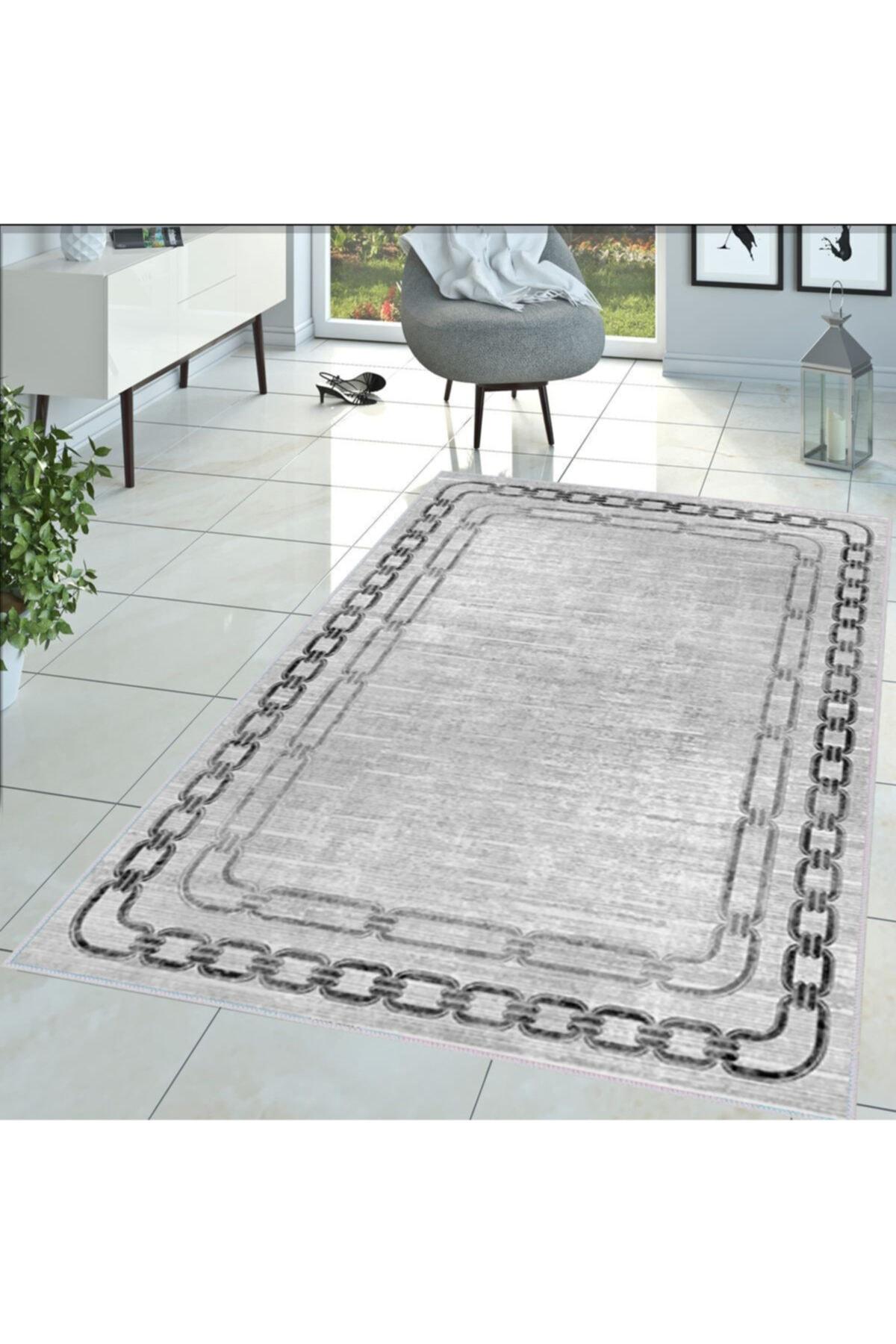 

Rovigo Home Washable Printed Carpet RVG1376-HT900 50x80 серый