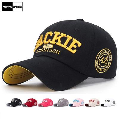 Northwood JACKIE Letter Férfi Női Hímzés Baseballsapkák Pamut Szabadtéri Sportsapka Nyári Apa Kalap Csont Snapback Kalapok Trucker sapka