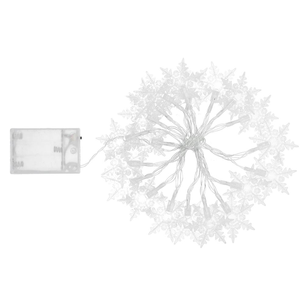 3Meters Snowflake Shaped Light Strings LED Christmas Lights for Home Curtain Party Holiday Decoratio