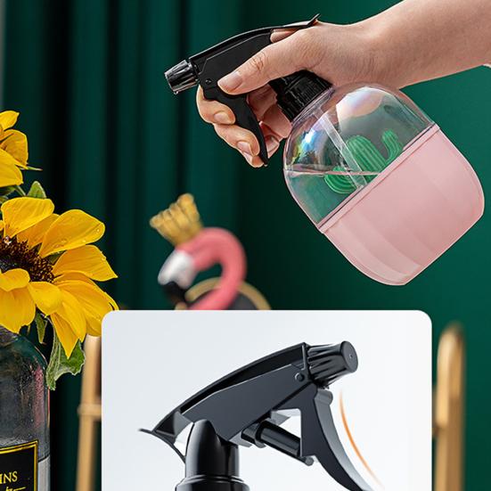 500 ml Sprühflasche, rotierende Düse, große Kapazität, aus Kunststoff, auslaufsicher, Bewässerungspflanze, Spray für Zuhause