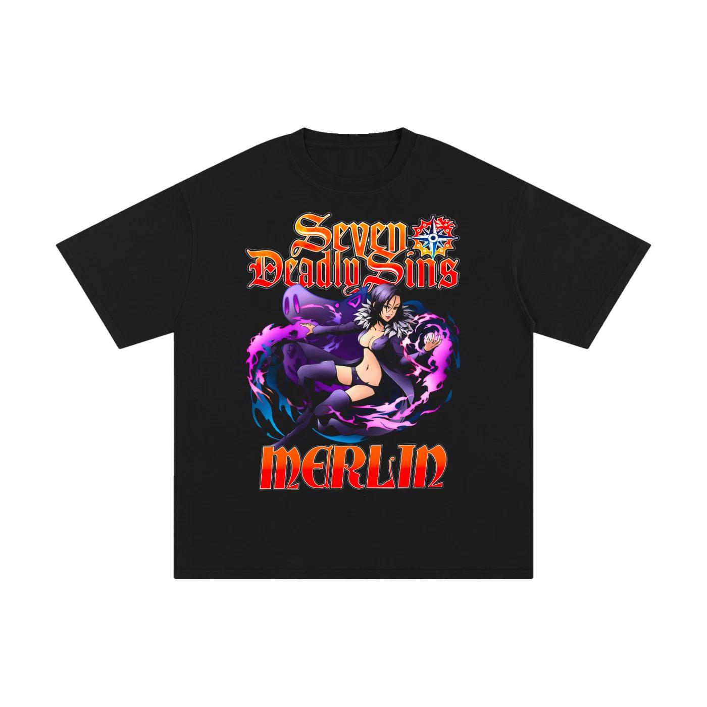 Seven Deadly Sins Anime T-Shirt Merlin Seven Deadly Sins All unisex T-Shirt 130
