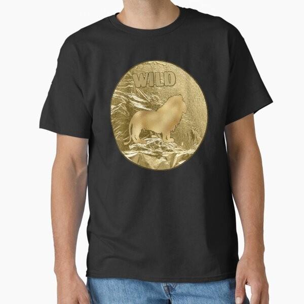 

Gold wild lion Classic T-Shirt T-Shirt Made in US/AUS Size S-2XL Unisex T-Shirt XL