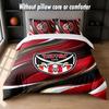 Sheffield United Fußball Design Bett Bettwäsche Set 1 Bettbezug + 2 Kissenbezüge Weich Atmungsaktiv Haushalt Bettwäsche