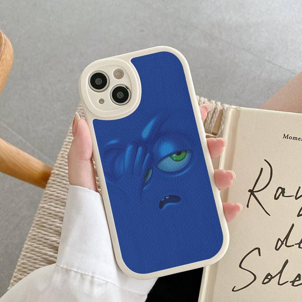 3D Funny Face Phone Case For IPhone 16 15 14 13 12 11 Pro Max Plus Leather Cover