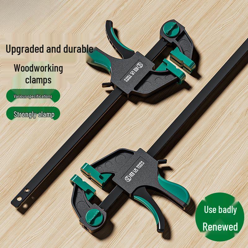 

Сверхпрочные F-образные столярные струбцины с реверсивной опорой Flagship Woodworking Clamp [Single] - 6 inch