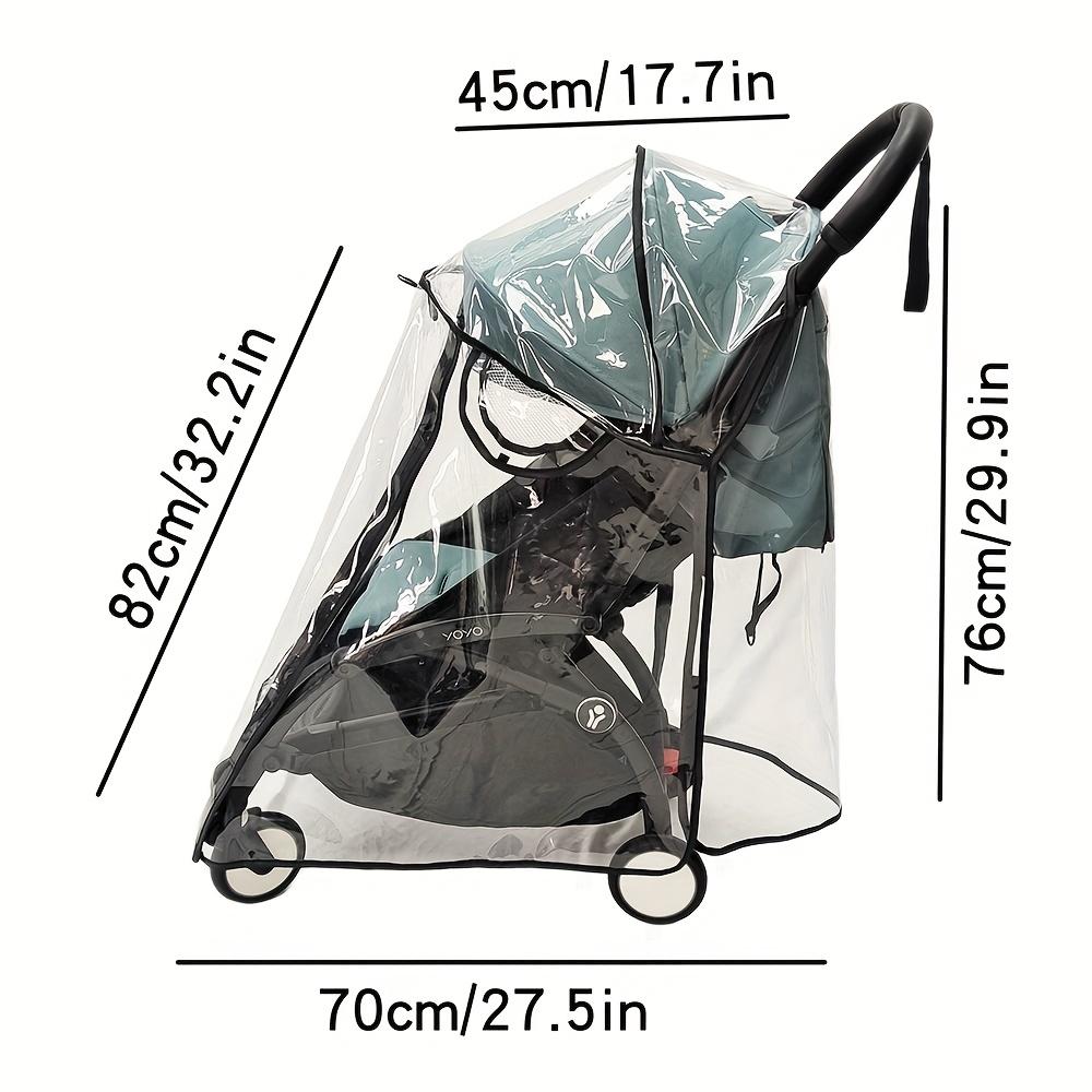 

Stroller Rain Cover with Dual Ventilation Holes and Double Zippers. A Must-have Accessory for Children’s Outdoor Activities. YRCZ70x76x45
