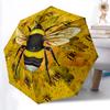 1PC Bee Print Automatic Open/Close, Durable Foldable Design, Fashionable Compact Umbrella for Outdoor Adventures, Daily Use Yy250916141
