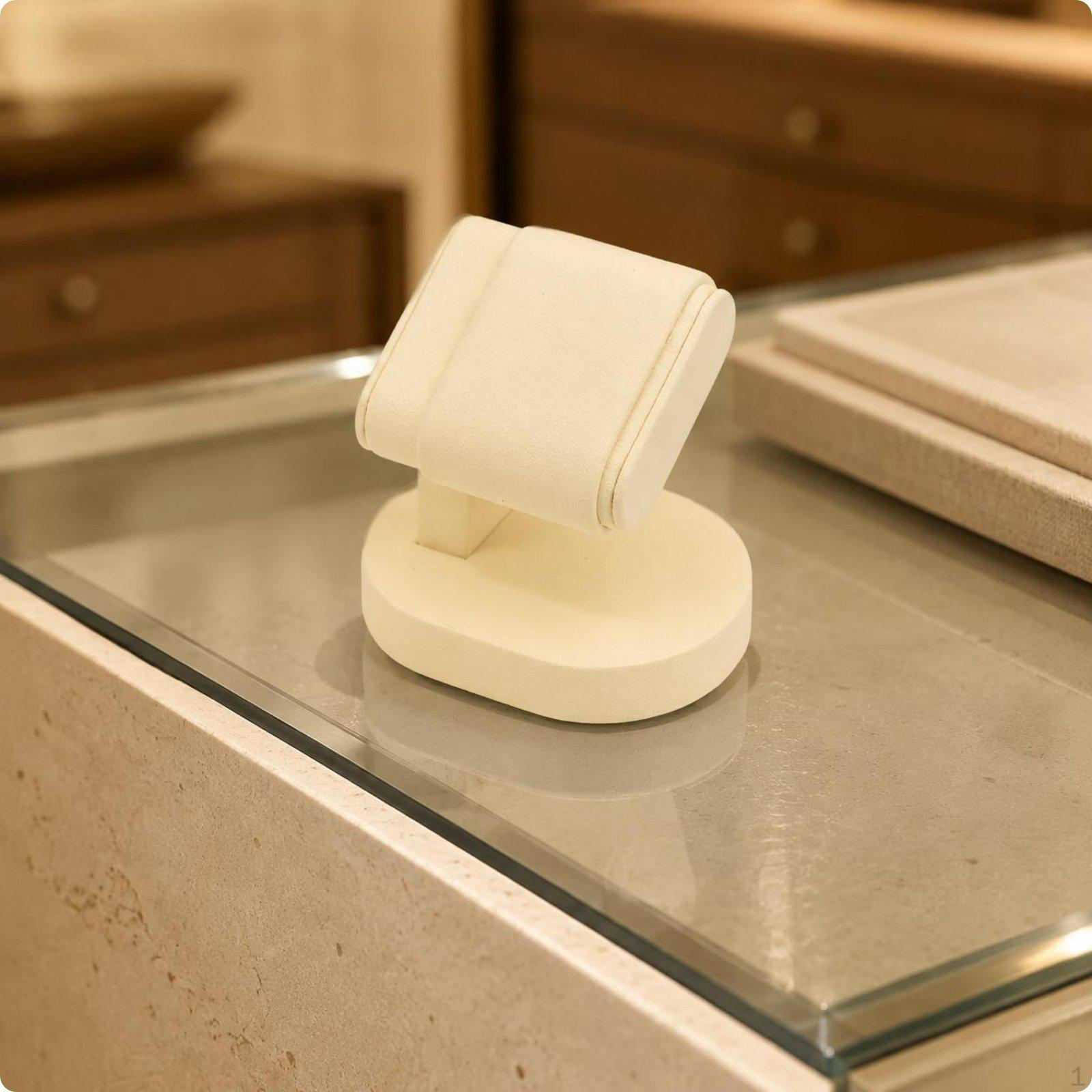 Watch Display Stand Soft Padded Pad ScratchResistant Store Fixture Beige Arc Single Beige Arc Single