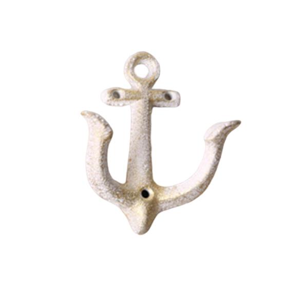 

Организация Iron Art Практичный настенный антикварный чугунный держатель Вешалка Крючок для хранения бежевый