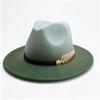 Popular European and American Fashion Western Cowboy Hat Gradual Change Felt Hat Classic High-end Cowboy Hat