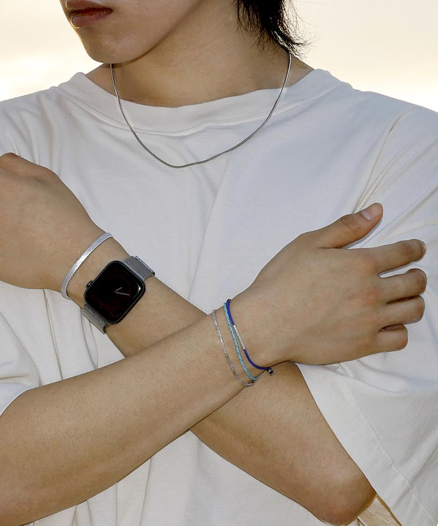 Begins Larin Single String Bracelet Blue