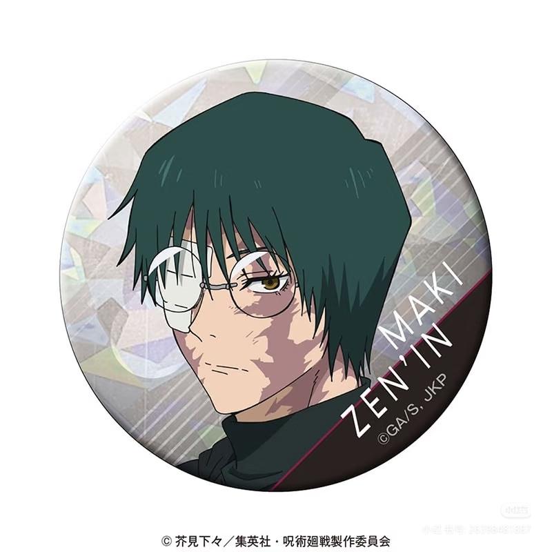 su Anime Kaisen Tinplate Badge eripheral Products Zenin Naoya Hakari Kinji Okkotsu Yuta Srooftop Edition Original